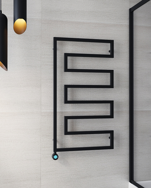 E-STYLE BLACK Törölközőszárító radiátor 138x60