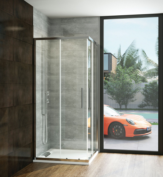 Wasserburg EXPRESS szögletes zuhanykabin 80x80x190