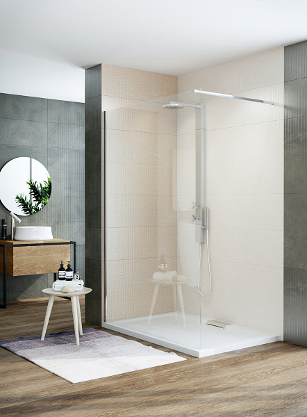 VETRO Walk-in zuhanyfal, 90cm