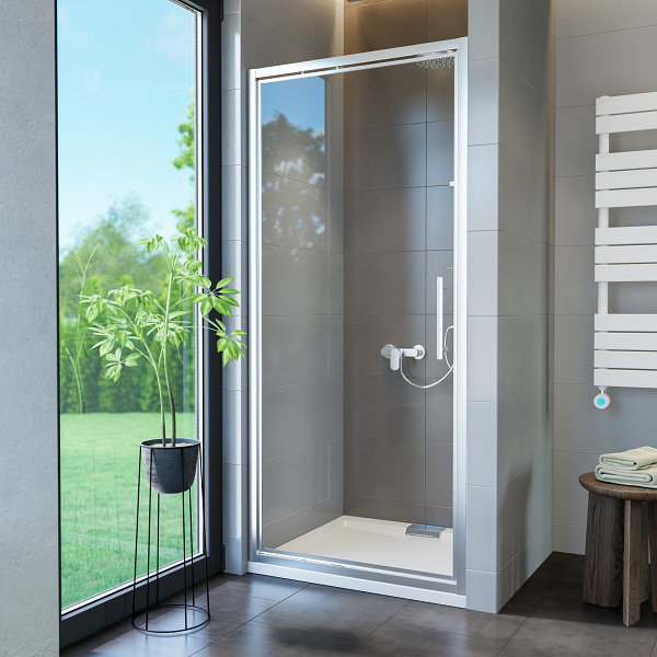 OPTIDOOR zuhanyajtó 6mm 80x195cm króm